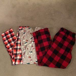 Womens small Winter PJ pant set of 3